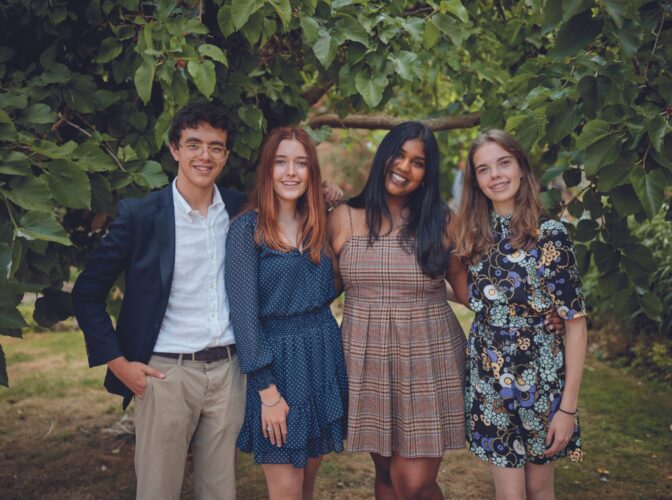 Cambridge summer school formal dinner group