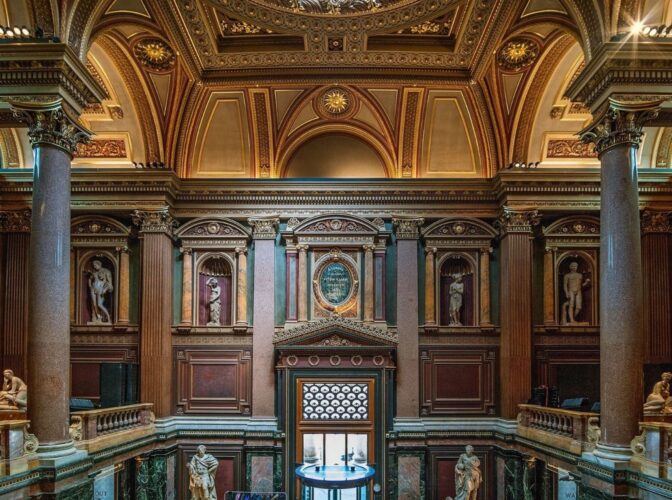 The interior of the Fitzwilliam Museum